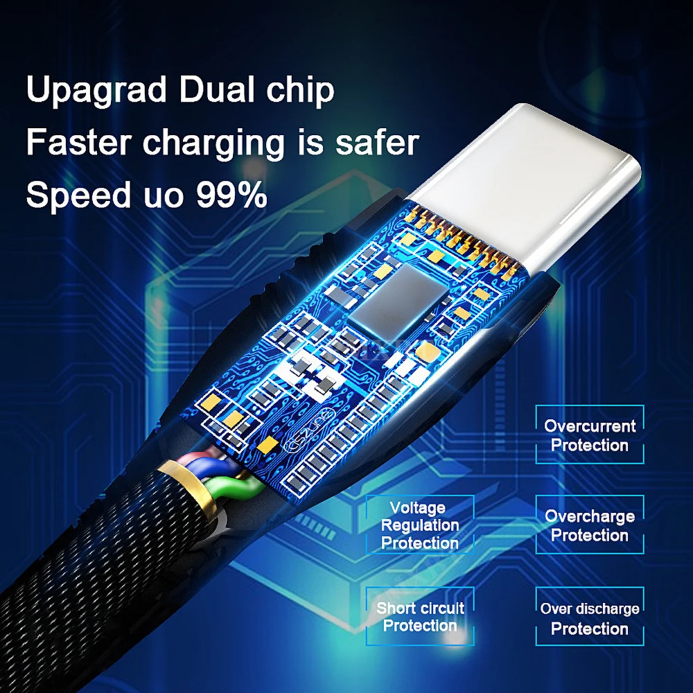 Кабель USB Type-C 5A для Huawei P30 Pro P20 Lite 3A кабель Micro быстрая зарядка Samsung S6 Xiaomi передачи