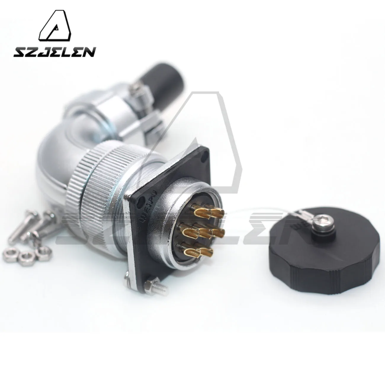WEIPU WS28 Right ange series 2 3 4 7 8 10 12 17 20 24 26 pin металлический водонепроницаемый разъем