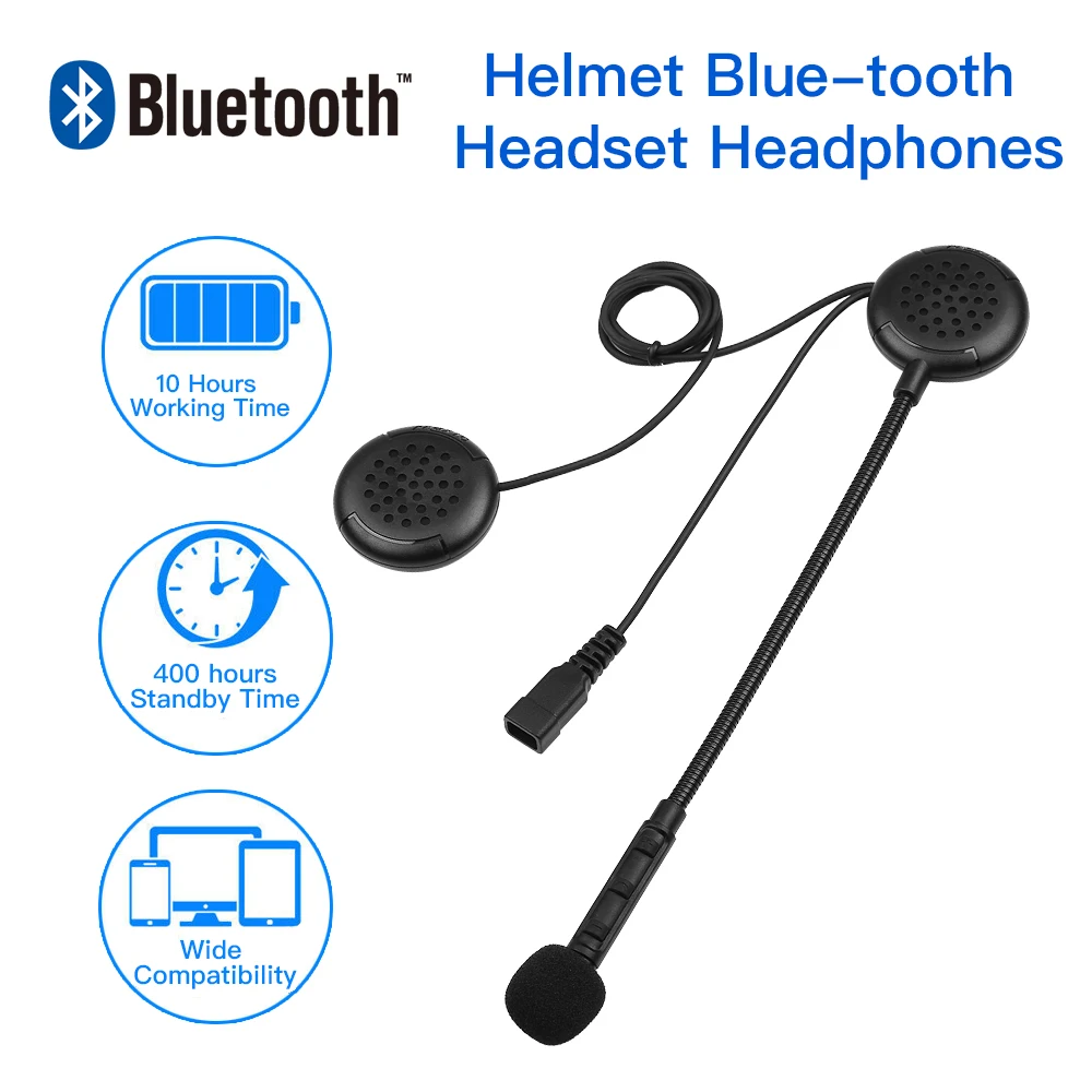 Bluetooth гарнитура для мотоцикла беспроводные наушники шлема системы связи