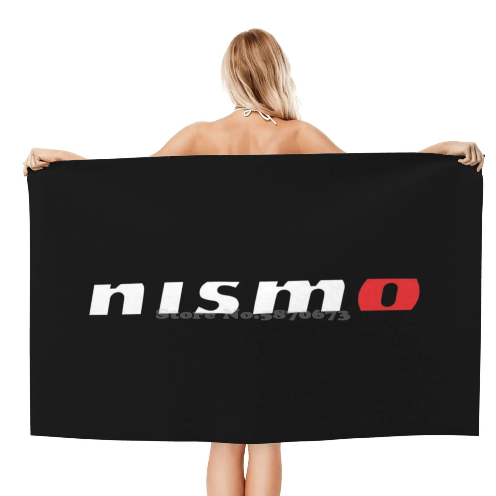 Банное полотенце из микрофибры с логотипом Nismo пляжное винтажное классическое