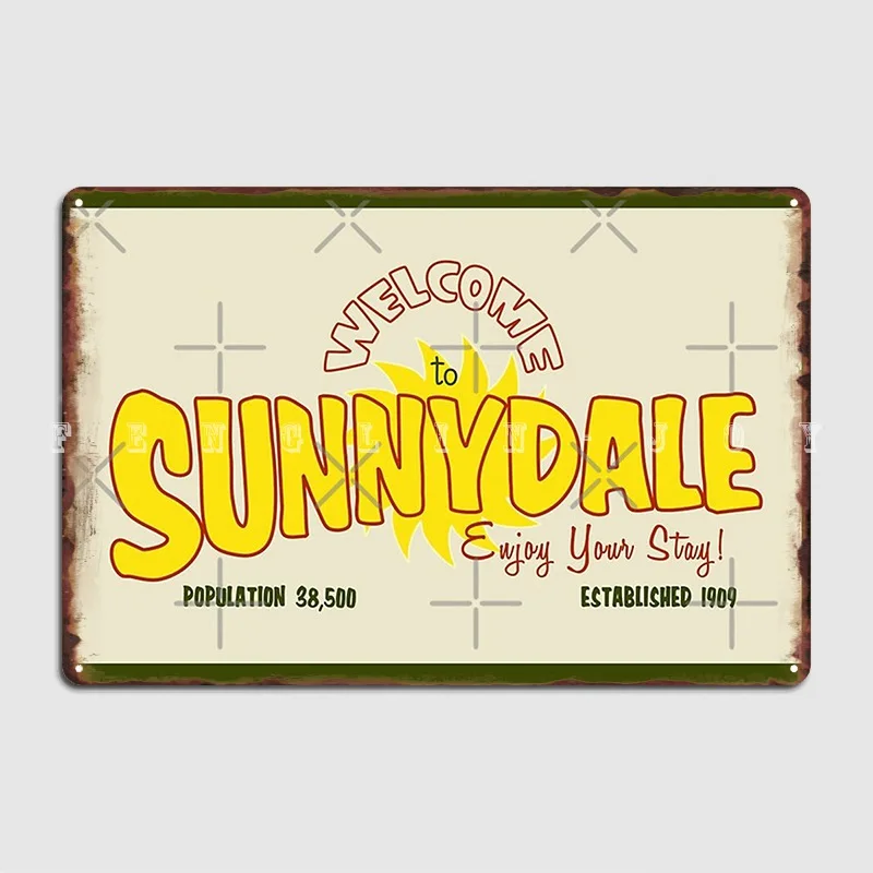

Добро пожаловать в Sunnydale, металлический знак, таблички, Фреска для клувечерние, печать, жестяной знак, плакат