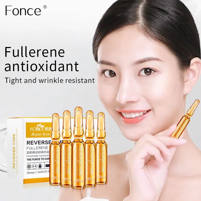 

Оригинальная Увлажняющая сыворотка для лица Fonce Fullerene, 28 бутылок, осветляющая, укрепляющая, осветляющая, отбеливающая, мелкая линия, Антивоз...