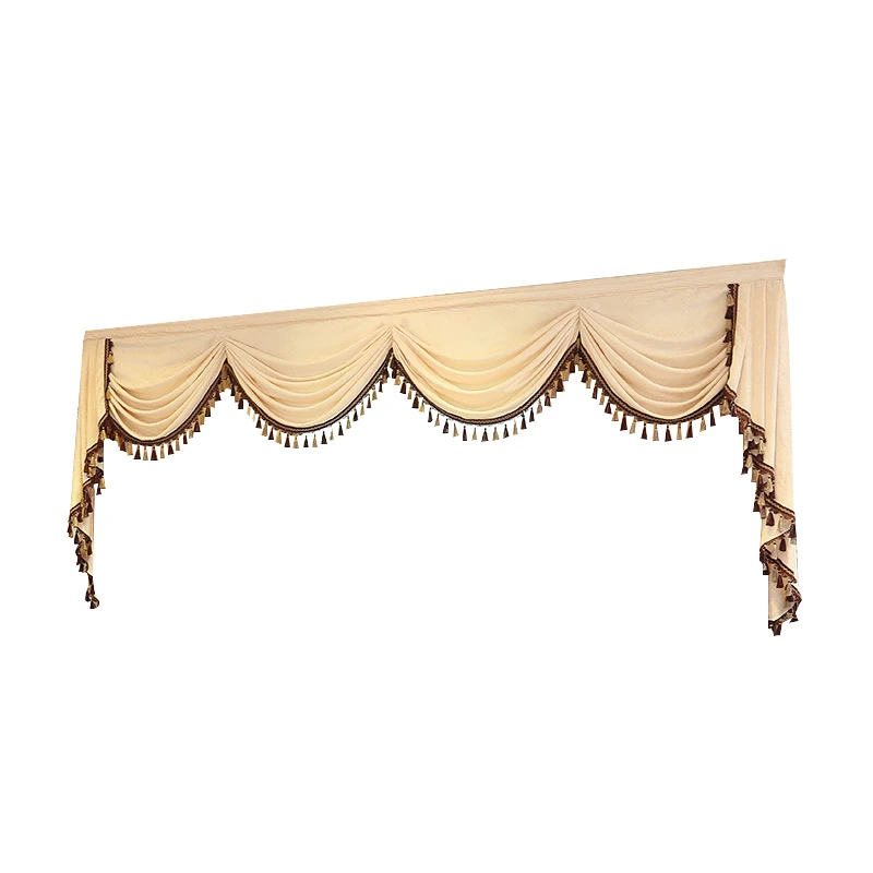 

HOTEL HOME CUSTOM MADE NEW PELMET EUROPE LUXURY VALANCE CURTAINS FOR LIVING ROOM WINDOW CURTAINS FOR BEDROOM CURTAINS 1 PIECE