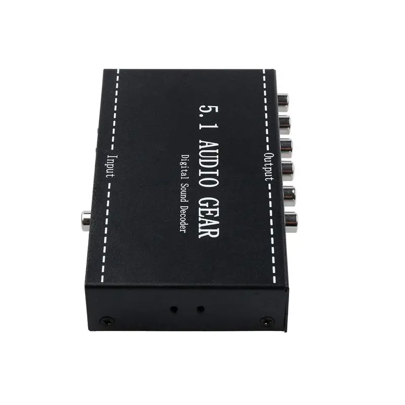 5.1 Audio Gear 2 in 1 Channel AC3/DTS 3.5mm Digital Surround Sound Decoder Stereo (L/R) Signals HD Player | Электроника