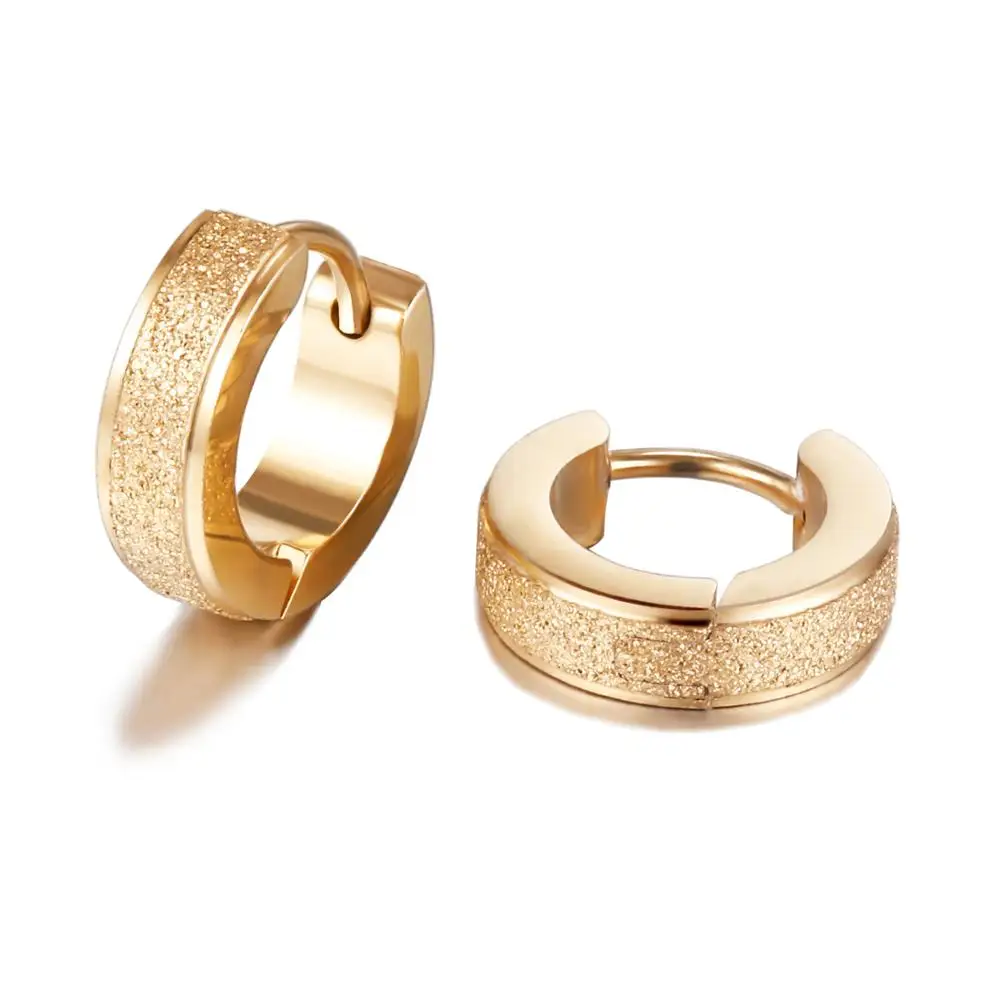 Серьги-кольца из нержавеющей стали 316L для мужчин и женщин милые украшения