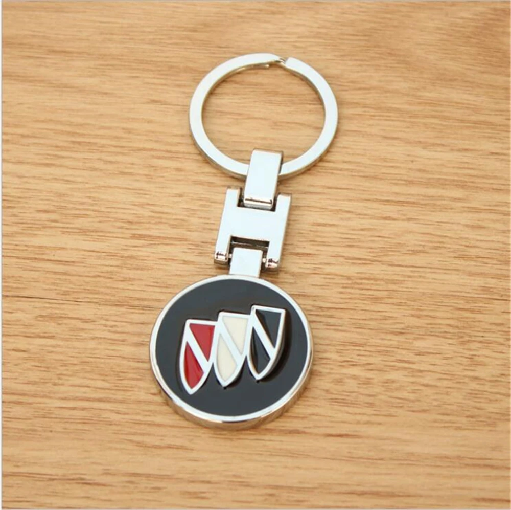 Автомобильный брелок для ключей цепочка 3D металлический нержавеющий BUICK