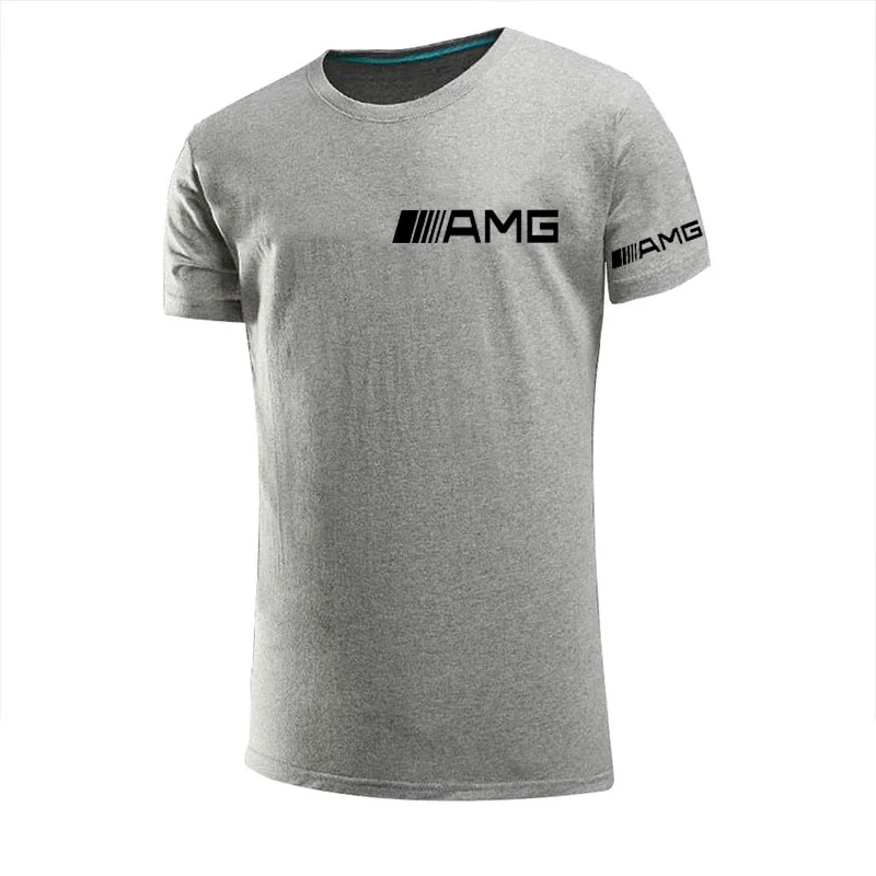

2021 New High Street AMG Summer Cool T-shirt men's short-sleeved casual T-shirt sports T-shirt O-neck T-shirt street dance top