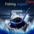 10 шт.упаковка, рыболовный крючок из высокоуглеродистой стали