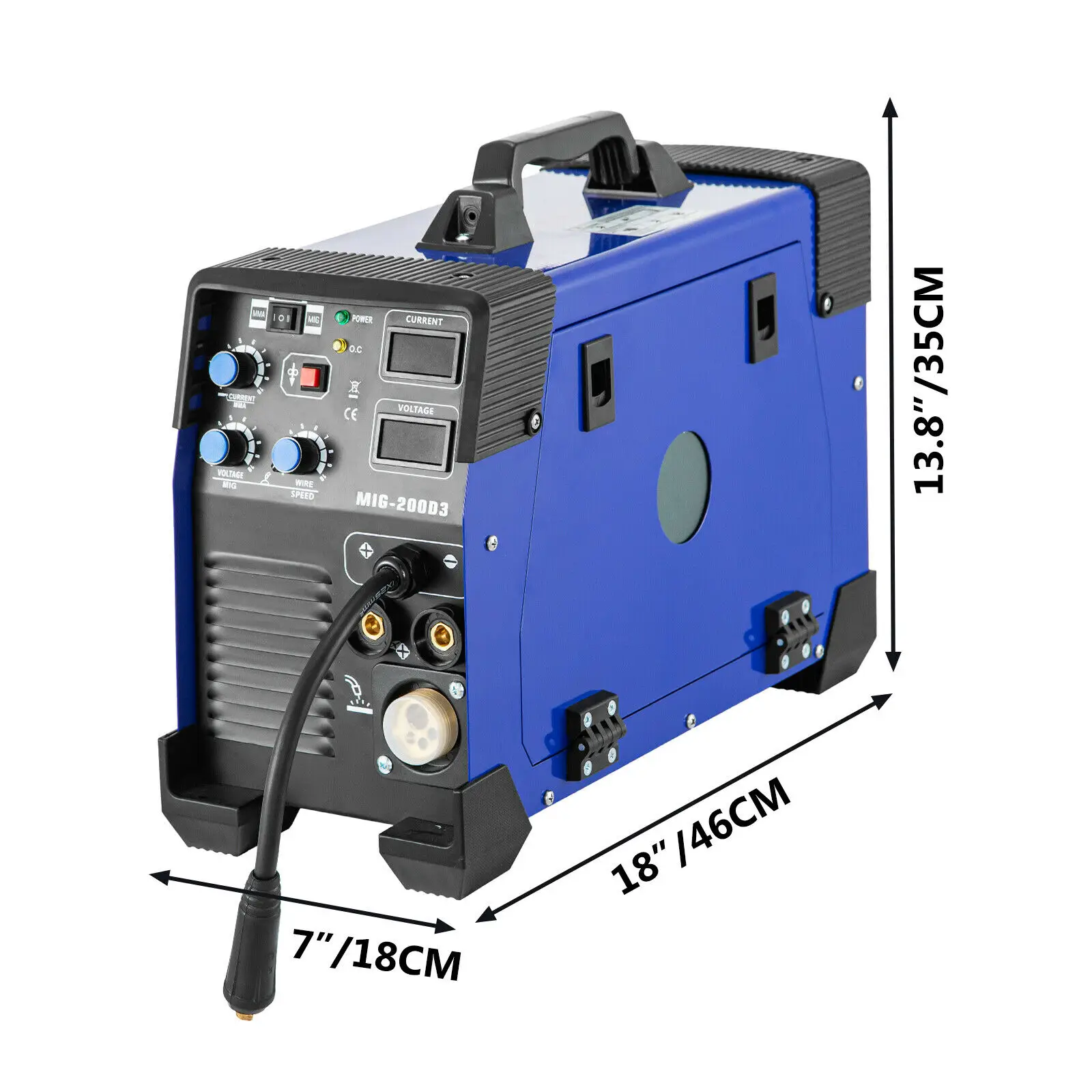 Инверторный Сварочный аппарат MIG-200 3 в 1 сварочный инвертор 220 В MIG MMA Flux IGBT TIG Cored Wi |