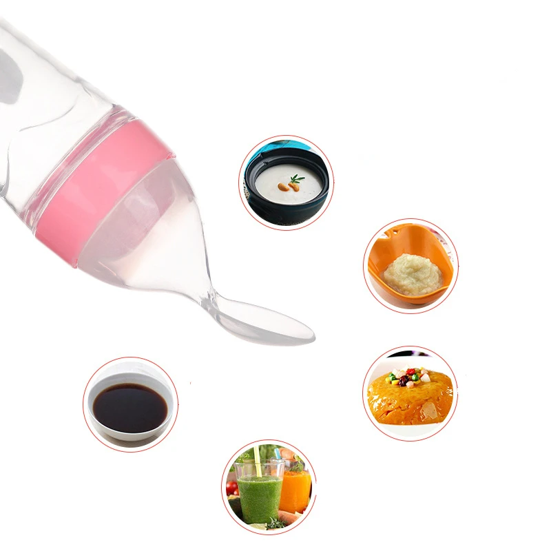 90 мл Детская Бутылочка Для рисовой пасты безопасная силиконовая бутылочка для