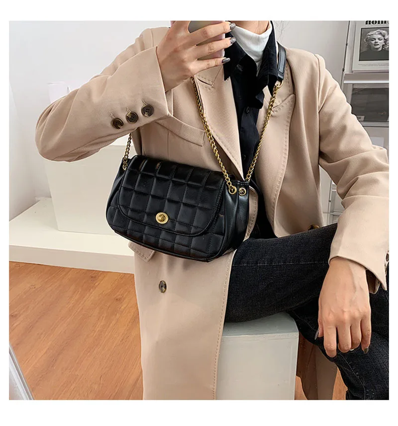 

Women Bags Latest style Crossbody Bags For Women Western style chain bag Popular Shoulder Bags PU Leather fashion Messenger bag