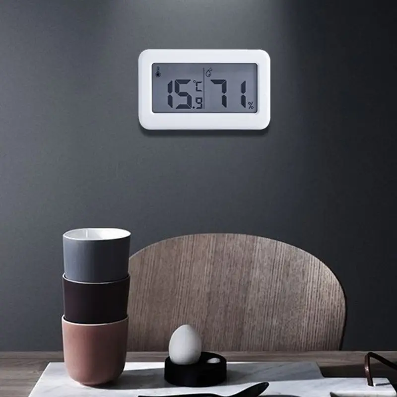 Цифровой большой экран термометр гигрометр электронный влажность температура