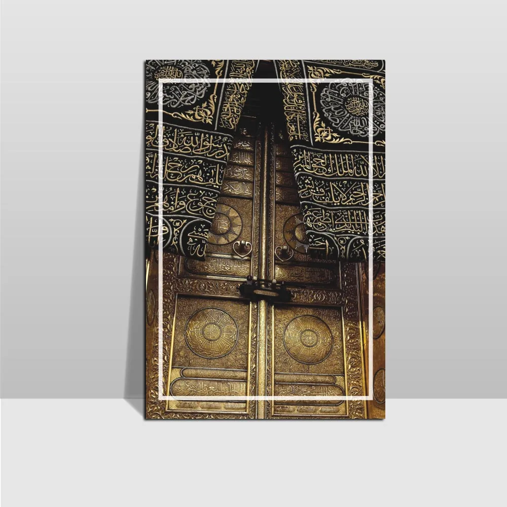 Фото Настенная картина дверь Святого Кааба одна панель холст печать живопись рамка
