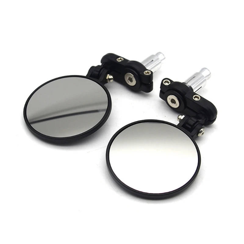 

22mm Foldable Motorcycle Aluminum Rear View Handlebar End Side Rearview Mirrors A0NE