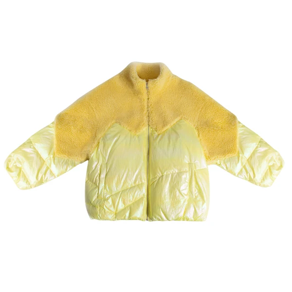 yellow Корейский пуховик пальто из меха ягненка Женский бархатный меховой шерстяной воротник хлопок Женская парка толстый пуховик одежда - Цвет: yellow