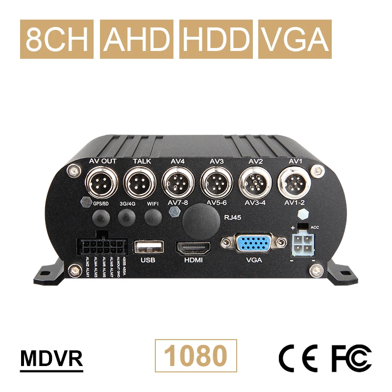 Gision 8CH жесткий диск HDD мобильный видеорегистратор воспроизведение видео