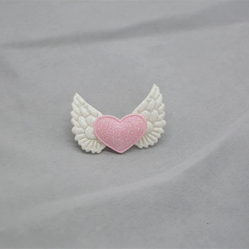 30Pcs Lovely Angel Wings Applique Ornament DIY Garment Glove BB Clip Craft Supplies Cake Baking Mold Making Decorative Materials - купить по