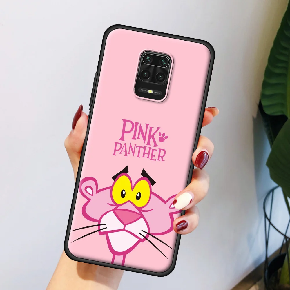 

Luxury Coque for Redmi Note 10 Note 9 8 7 9T 8T 9S Pro 7A 8A 9 9A 9C K40 Pro Plus Silicon Phone Case Pink Panther