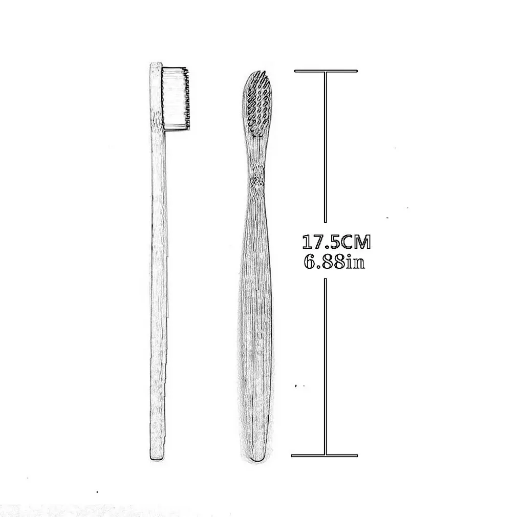 

10pcs/set Natural Bamboo Toothbrush Soft Bamboo Toothbrush With Bristles Oral Care Toothbrush For Teeth Care