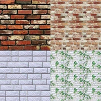 3d retro wall paper roll rustic faux stone wallpaper bedroom kitchen living room dacal background stone brick vinyl wall sticker