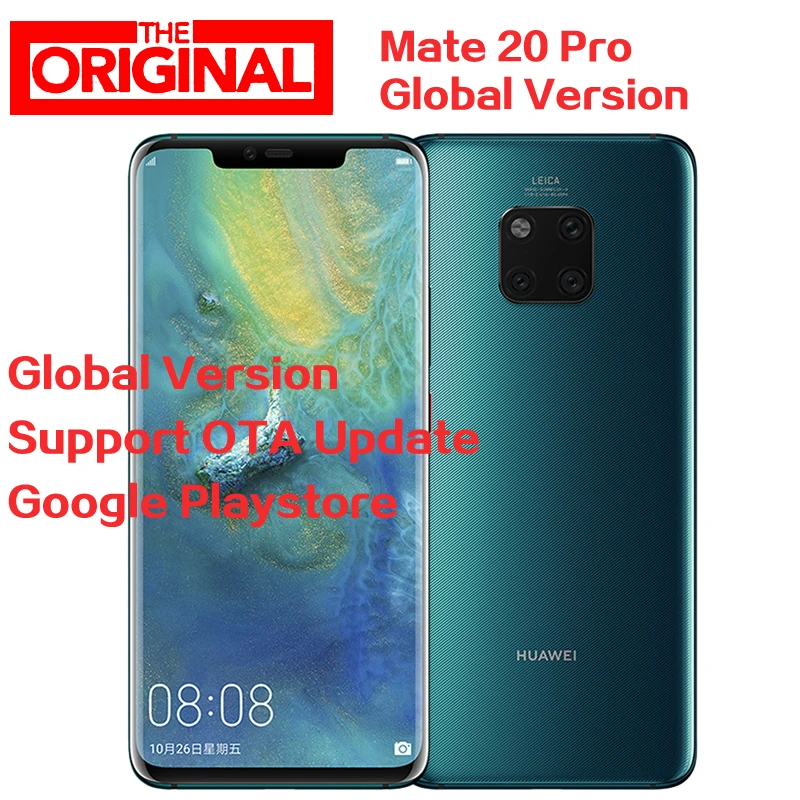 В наличии глобальная версия HuaWei mate 20 Pro LYA L29 мобильный телефон 6 ГБ ОЗУ 128 Гб ПЗУ