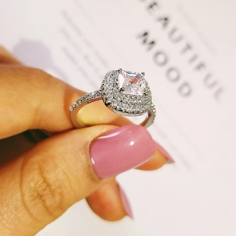 Новинка 2021 обручальное кольцо из стерлингового серебра 925 пробы для женщин