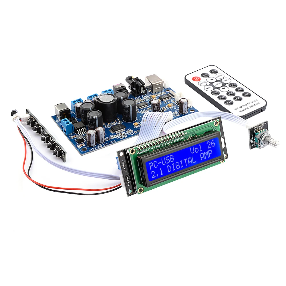 Цифровой усилитель мощности AIYIMA STA350 2 1/2 0 звуковая плата усилителя с PCM2704 аудио