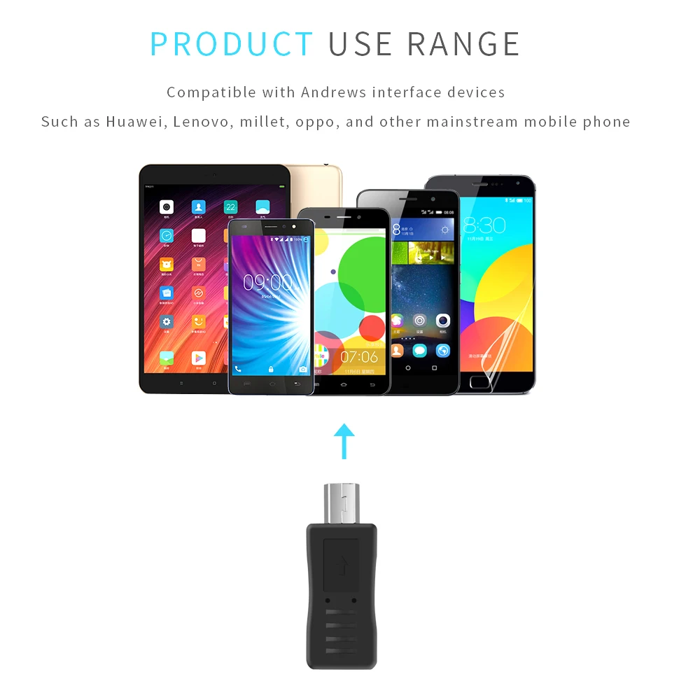 Адаптер kebidu с Micro USB Мама на Mini папа переходник для мобильных телефонов MP3 кабелей