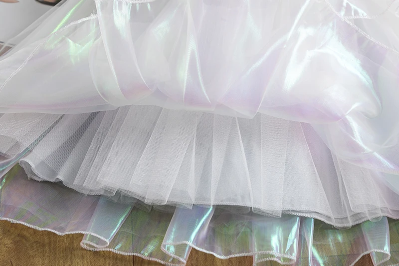 Sequin Dresses For Girls Puffy Princess Tutu Ball Gown Kids Elegant Wedding Party Fairy Clothes Children Formal Vestido 3-8 Year | Детская
