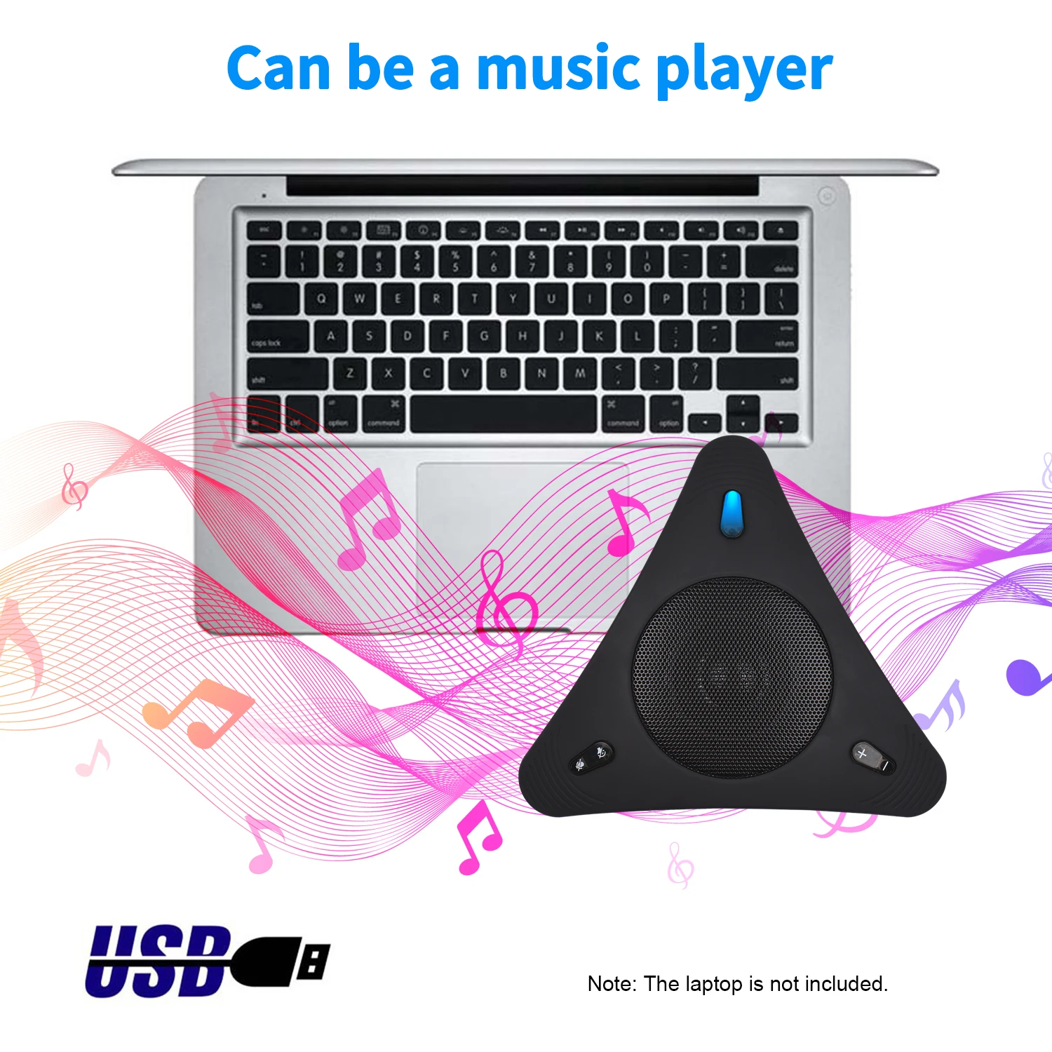 USB-микрофон для телефонной конференции с динамиком 360 ° всенаправленный микрофон