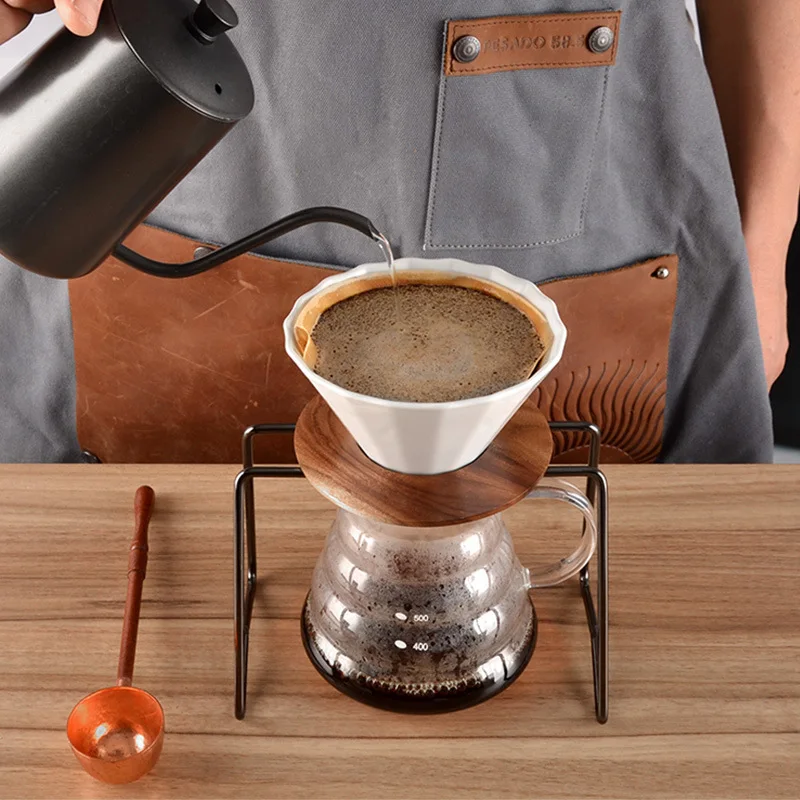 2-4Cup Ceramic Coffee Cup Espresso Filter V60 Funnel Drip Hand Filters Portable Accessories | Дом и сад