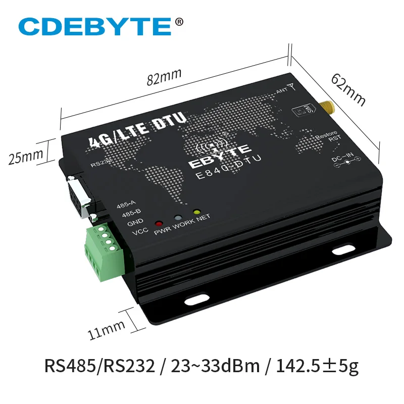 E840-DTU(4G-02E) 4G модемный модуль LTE LTE-FDD WCDMA GSM IoT M2M беспроводной трансивер | Мобильные