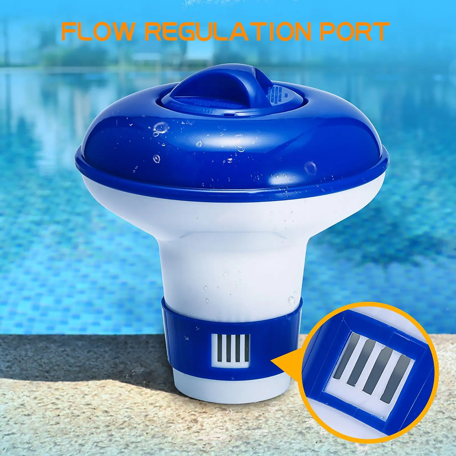 

Swimming Pool Floating Chemical Chlorine Dispenser Swimming Pool Accessories Thermometer Disinfection Automatic Applicator Pump
