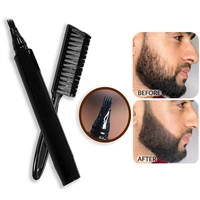 waterproof men beard makeup pen enhancer with brush moustache coloring beard filler anti hair loss facial whiskers styling pen