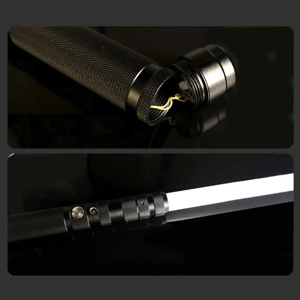 Sable de luz LED recargable para duelo pesado, sable de luz con 7 colores cambiables y simulaci&oacute;n de sonido, empu&ntilde;adura de Metal L, Force FX-4