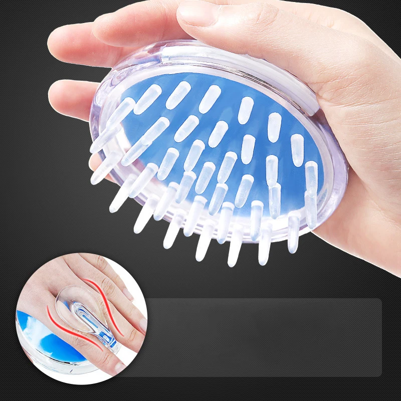Силиконовый массажер для головы и тела Шампунь Щетка массажа Уход за волосами