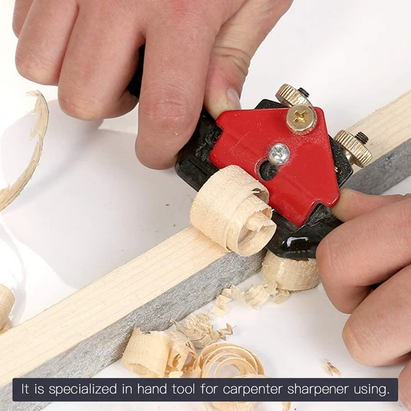 

Adjustable SpokeShave with Flat Base and Metal Blade Wood Working Wood Craft Hand Tool with 6 PCS Planer Blade