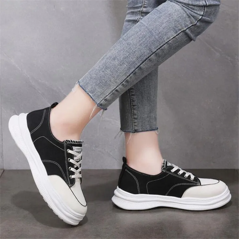 

sports women's shoes spring autumn new fashion casual breathable womens platform sneakers running women canvas shoes loafers