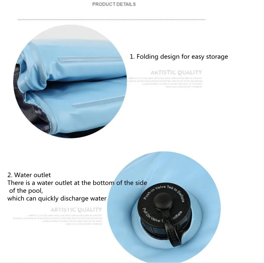 

Summer Pet Cleaning Supplies Pool Summer PVC Material Dog Bathing Pool Small Swimming Pool