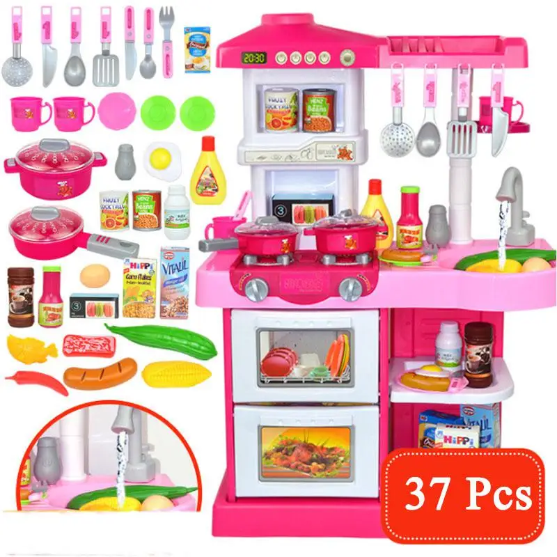 Новинка 2 типа 1 набор 37 шт. кухонный пластик для игры в еду детские игрушки с