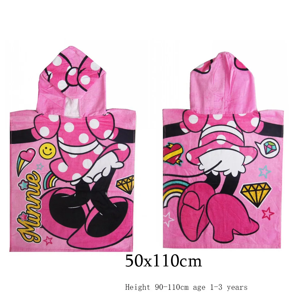 Дисней красный Человек паук Микки Маус Дошкольное детское банное полотенце с