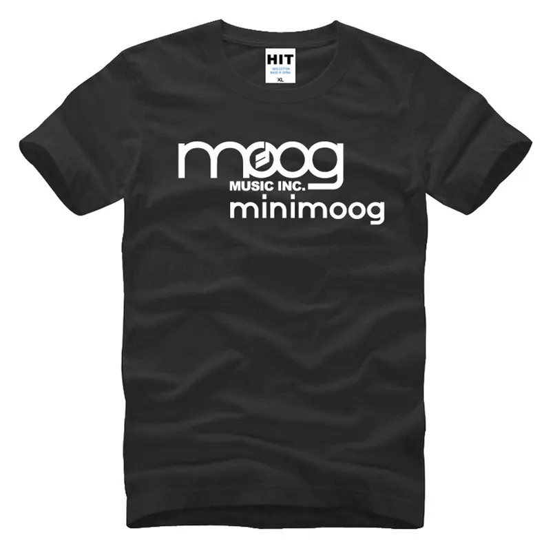 Новая короткая мужская футболка Minimoog с аналоговым синтезатором в стиле ретро