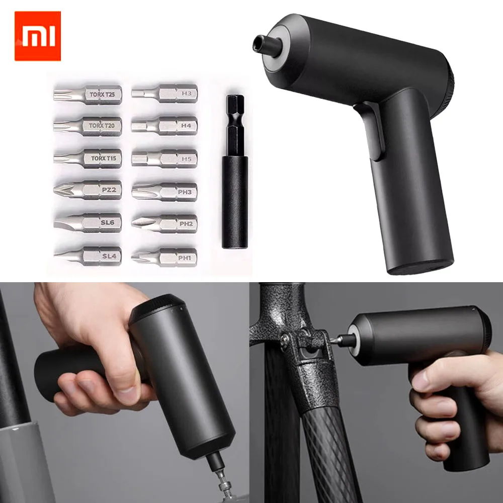 Беспроводная перезаряжаемая отвертка Xiaomi Mijia 3 6 V 2000mAh Li Ion 5N. m электрическая с