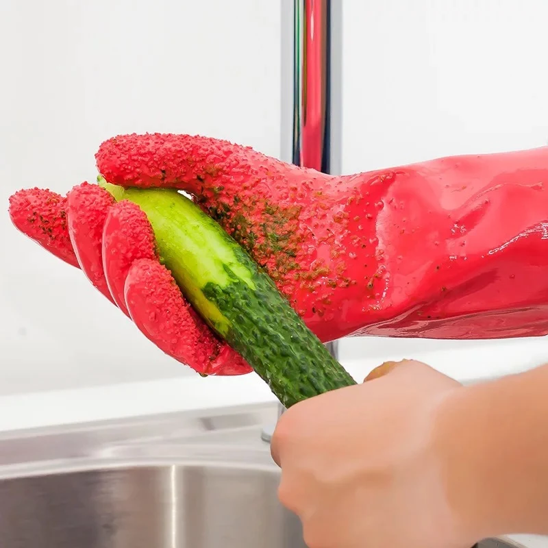 Силиконовые перчатки для картофеля очистки чешуи кухонные овощные Нескользящие