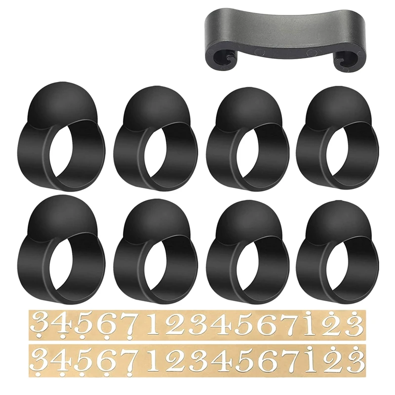 

Steel Tongue Drum Finger Sleeves Set Knocking Finger Picks Cover for Tongue Drum Drumstick Holders Finger Stickers Tool