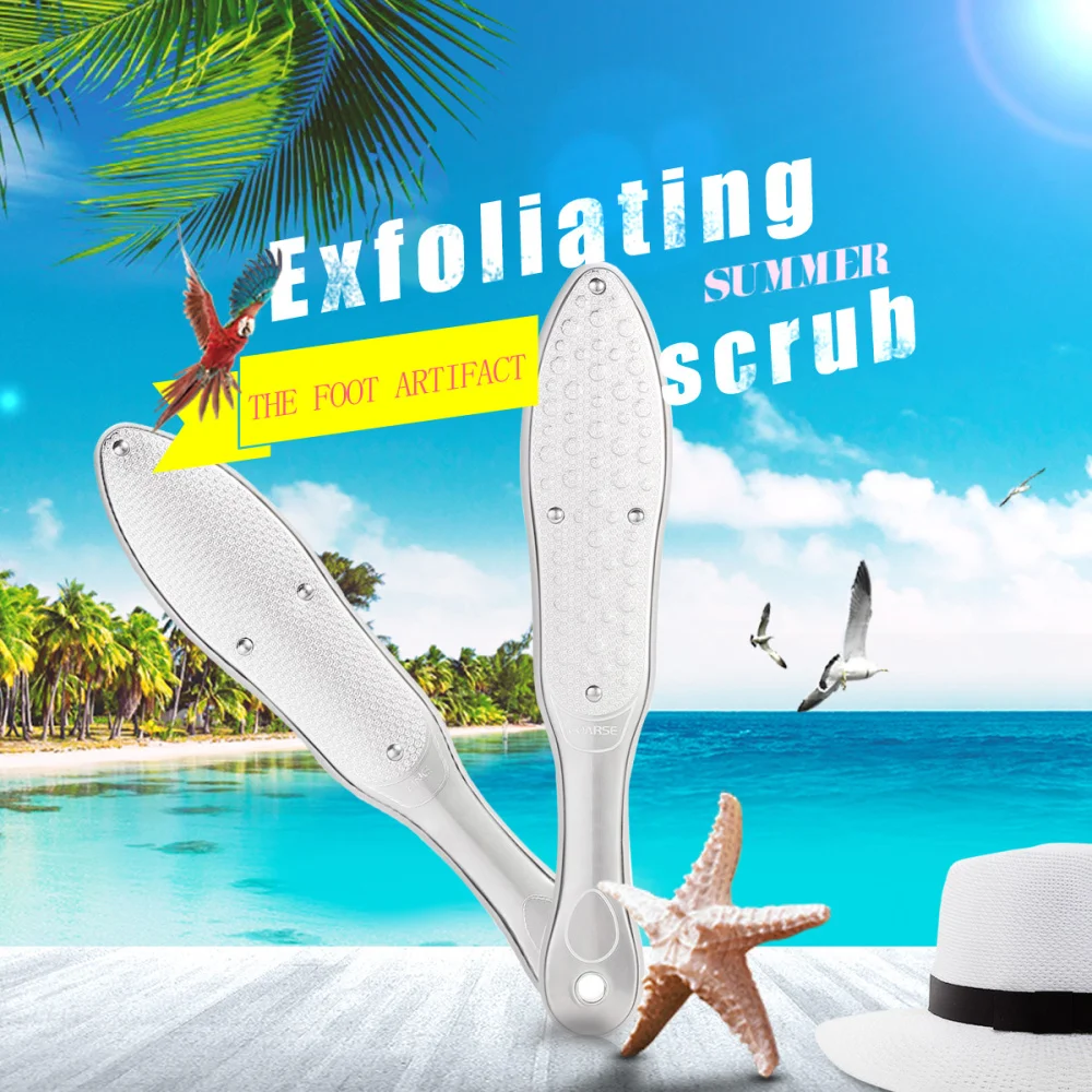 

Professional Sunflower Stainless Steel Calluse Remover Pedicure File Pedicure Scrubber for Hard Skin (Grey)