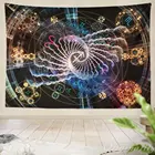 Фон для фотосъемки с изображением Зодиака, фракталов, геометрических символов, магический, священный, оккультный, астрологический, настенный Декор для дома