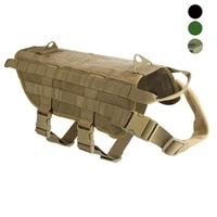 dog harness military tactical dog vest padded pet training vest metal buckle german shepherd k9 dog harness dog training product