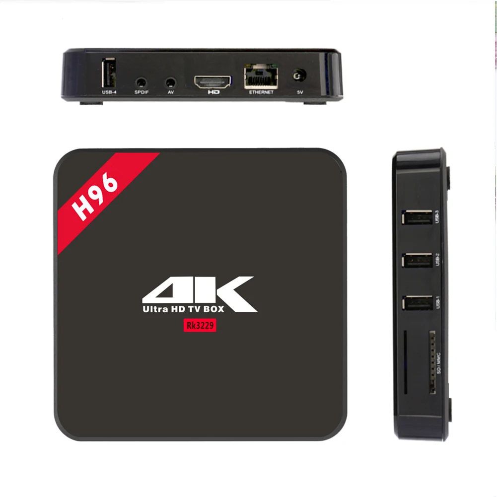 H96 Android IPTV 3600+ Live Channels TV Set-top Box Media Player | Электроника