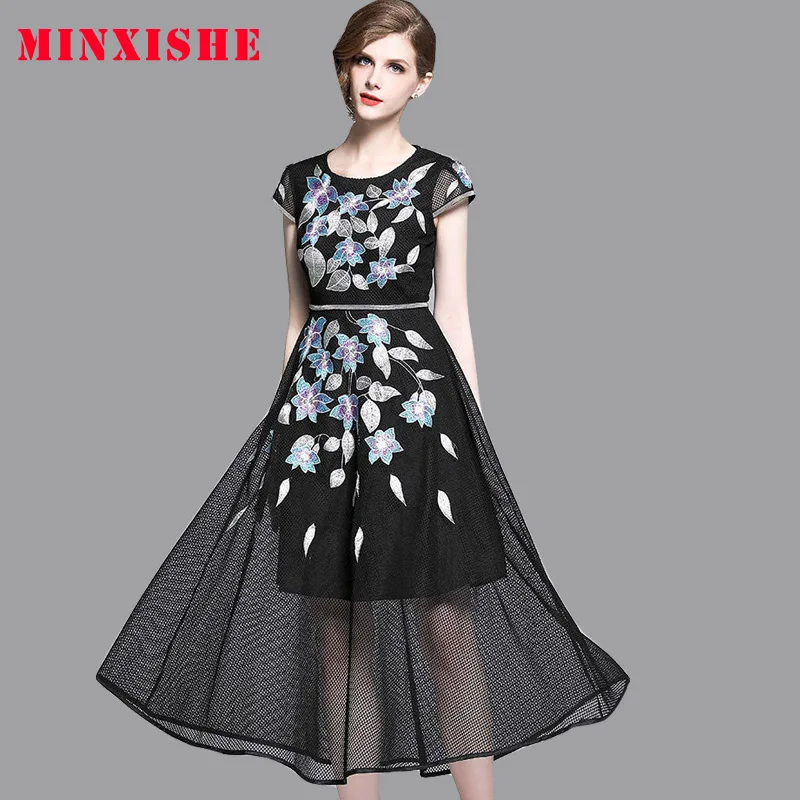 Женское платье 2019 кружевные сетчатые винтажные вечерние сексуальные а силуэта